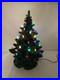 Vtg 1980's Atlantic Mold Ceramic Christmas Tree with Base! 16 READ