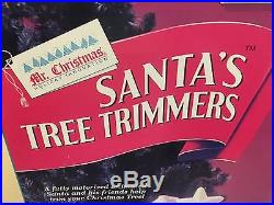 Vtg 1994 Mr Christmas Animated Santas Tree Trimmers Approx 50 Tall