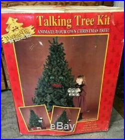 Vtg 1996 Gemmy Douglas Fir TALKING Singing Christmas TREE KIT Complete in Box