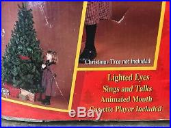 Vtg 1996 Gemmy Douglas Fir TALKING Singing Christmas TREE KIT Complete in Box