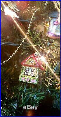 Vtg 2004 Teleflora Spode Christmas Tree 24 Tabletop with Ornaments/Lights/Box