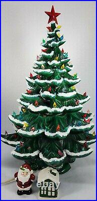 Vtg 23 Atlantic Mold Ceramic Christmas Tree Topper Birds Salt & Pepper Shaker