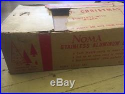 Vtg 50s 60s NOMA Aluminum CHRISTMAS TREE Box 6 Ft with Box
