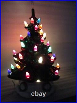 Vtg Atlantic Mold 16 Ceramic Christmas Tree Lights Base