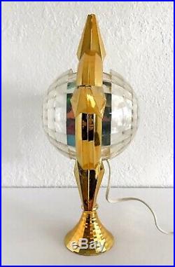 Vtg Bradford Celestial Motion Light Star Christmas Tree Topper Excellent WORKS