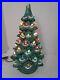Vtg CHRISTMAS CERAMIC LIGHTED TREE CALIFORNIA ORIGINALS musical 151/2 T 1960's