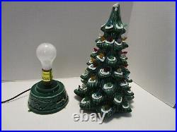 Vtg CHRISTMAS CERAMIC LIGHTED TREE CALIFORNIA ORIGINALS musical 151/2 T 1960's