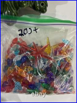 Vtg Ceramic Christmas Lava Style Tree 20 Extra Bulbs No Base Light Read