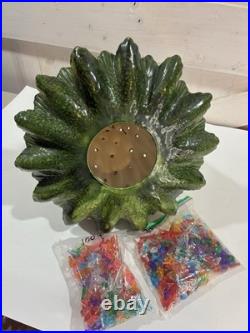 Vtg Ceramic Christmas Lava Style Tree 20 Extra Bulbs No Base Light Read Vtg Ceramic Christmas Lava Style Tree 20 Extra Bulbs No Base Light Read