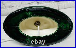 Vtg Ceramic Christmas Tree Slim Flat Mantel Window Sill Byron Molds 14