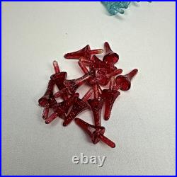 Vtg Ceramic Christmas Tree White Silver 60's-70's Colored Bulbs 15 No Light