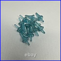 Vtg Ceramic Christmas Tree White Silver 60's-70's Colored Bulbs 15 No Light