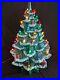 Vtg Ceramic Christmas Tree With Snowy Boughs Please READ Description