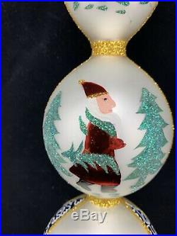 Vtg Christopher Radko Retired BLUE LUCY CHRISTMAS TREE TOPPER ORNAMENT FINIAL