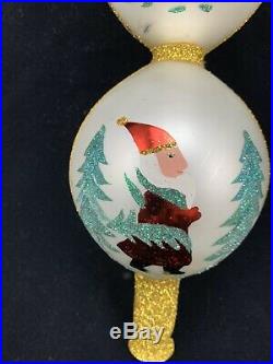 Vtg Christopher Radko Retired BLUE LUCY CHRISTMAS TREE TOPPER ORNAMENT FINIAL