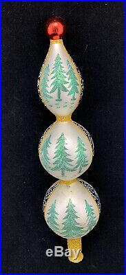 Vtg Christopher Radko Retired BLUE LUCY CHRISTMAS TREE TOPPER ORNAMENT FINIAL