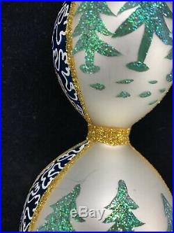 Vtg Christopher Radko Retired BLUE LUCY CHRISTMAS TREE TOPPER ORNAMENT FINIAL