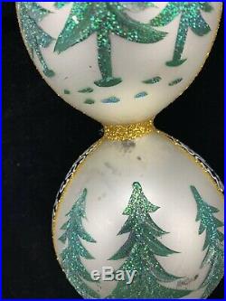 Vtg Christopher Radko Retired BLUE LUCY CHRISTMAS TREE TOPPER ORNAMENT FINIAL