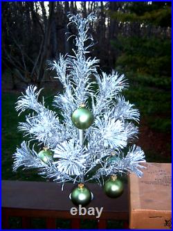 Vtg Collector 2 Ft Nice Retro Silver The Sparkler Aluminum Xmas Tree # 21