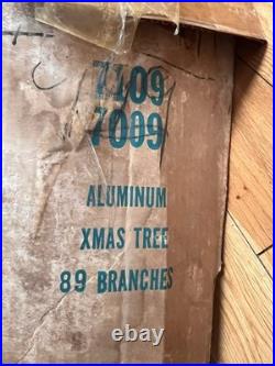Vtg Consolidated Novelty Aluminum Christmas Tree 89 Branches 6ft Complete In Box Vtg Consolidated Novelty Aluminum Christmas Tree 89 Branches 6ft Complete In Box