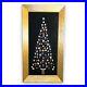 Vtg Costume Jewelry Christmas Tree Lights Black Velvet Back Gold Frame Frog READ