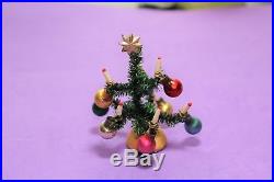 Vtg DollHouse Miniature Antique Germany Christmas Tree Furniture Accessory