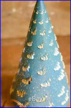 Vtg ECONOLITE Roto-Vue Blue Paper Christmas Tree Motion Lamp withBox WORKS