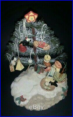 Vtg Friends of The Feather Christmas Tree Figurine & Ornaments 1998 Ensco 375586