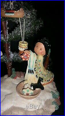 Vtg Friends of The Feather Christmas Tree Figurine & Ornaments 1998 Ensco 375586