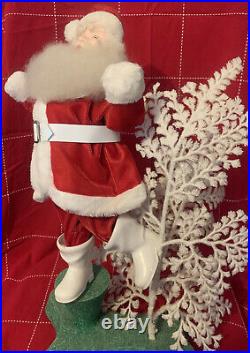 Vtg Harold Gale SANTA With White Tree Advertising COUNTER STORE DISPLAY 19 Mint