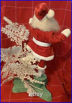 Vtg Harold Gale SANTA With White Tree Advertising COUNTER STORE DISPLAY 19 Mint