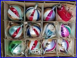 Vtg Lot of 108 vintage Christmas Tree Glass Ornaments Poland Czechoslovakia