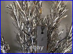 Vtg Metal Tree Corp. 2 Aluminum Hanging Door Wall Xmas Tree Model K4000 Box
