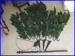 Vtg Mountain King Green Bottlebrush Christmas Tree 6' 5