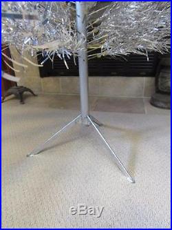 Vtg PECO 6ft 8in ALUMINUM Artificial Christmas PINE Tree withOriginal Box + EXTRA