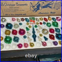Vtg Paragon Tree Pak Christmas Tree Ornament Set Original Box Almost Complete
