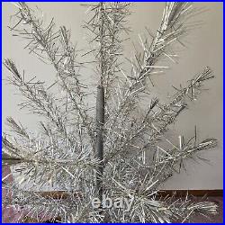 Vtg. Peco 48 Branches 6ft Aluminum Christmas Tree, Box, Sleeves Read Descripti