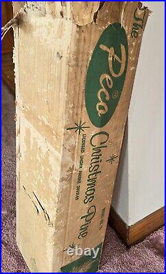 Vtg. Peco 48 Branches 6ft Aluminum Christmas Tree, Box, Sleeves Read Descripti