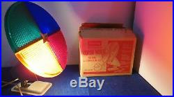 Vtg Penetray Motorized COLOR WHEEL for Aluminum CHRISTMAS Tree WORKING with Box