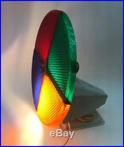 Vtg Penetray Motorized Color Wheel Aluminum Christmas Tree Works 1960s Orig Bulb