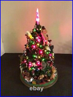 Vtg Rare Danbury Mint The Poodle Christmas Tree Illuminated Retired Working