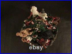 Vtg Rare Danbury Mint The Poodle Christmas Tree Illuminated Retired Working