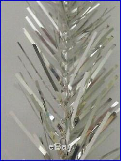 Vtg Retro Evergleam 40 Branch Stainless Aluminum 4 Ft. Christmas Tree In Box