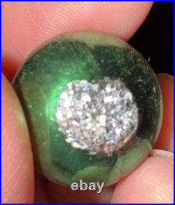 Vtg Shiny Brite Tabletop Christmas Tree Silver Plated & 24 Mini Ornaments RARE