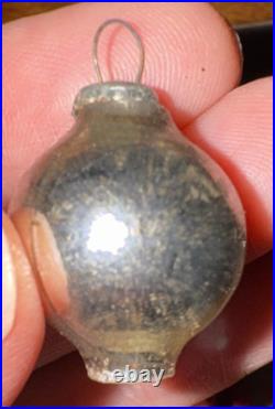 Vtg Shiny Brite Tabletop Christmas Tree Silver Plated & 24 Mini Ornaments RARE