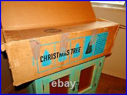 Vtg Silverline 6 Ft Aluminum Pom Pom Christmas Tree with Box & Extra Star Top