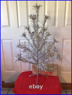 Vtg Star Band Sparkler Pom Pom M-325 Aluminum Christmas Tree 25 Branches Box