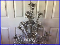 Vtg Star Band Sparkler Pom Pom M-325 Aluminum Christmas Tree 25 Branches Box