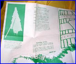 Vtg Unused 1960's U-bild Diy Woodworking Pattern Full-size Stand Alone Xmas Tree