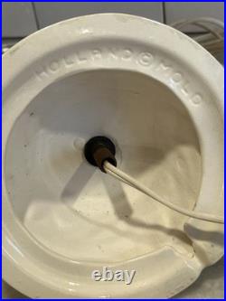 Vtg White Opalescent Christmas Tree Red Berries Holland Mold Hard To Find! 11.5 Vtg White Opalescent Christmas Tree Red Berries Holland Mold Hard To Find! 11.5